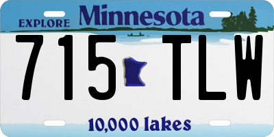 MN license plate 715TLW