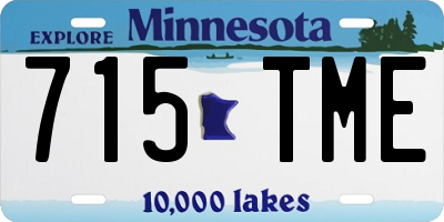 MN license plate 715TME
