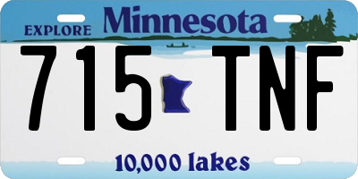 MN license plate 715TNF