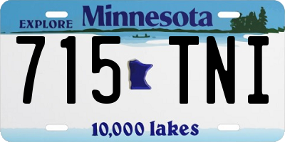 MN license plate 715TNI