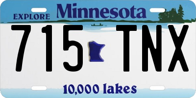 MN license plate 715TNX