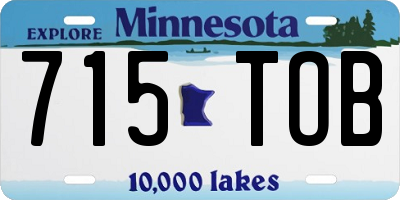 MN license plate 715TOB