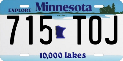 MN license plate 715TOJ