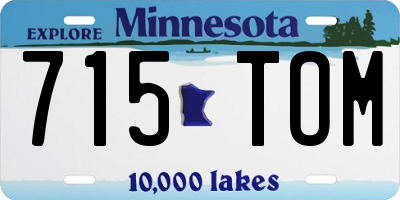 MN license plate 715TOM