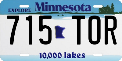 MN license plate 715TOR