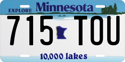 MN license plate 715TOU