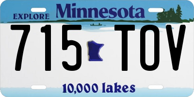 MN license plate 715TOV