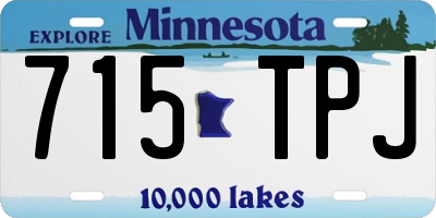 MN license plate 715TPJ