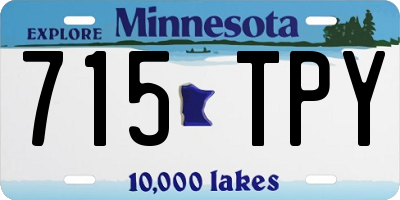 MN license plate 715TPY