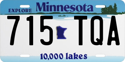 MN license plate 715TQA