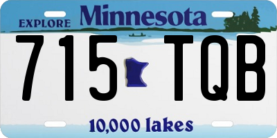 MN license plate 715TQB