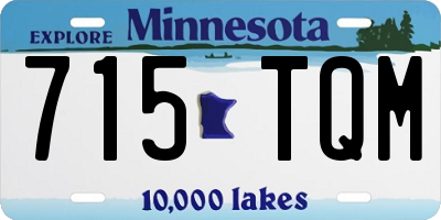 MN license plate 715TQM