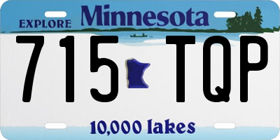 MN license plate 715TQP