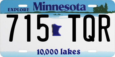 MN license plate 715TQR