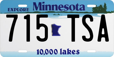 MN license plate 715TSA
