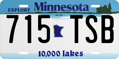 MN license plate 715TSB