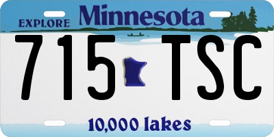 MN license plate 715TSC