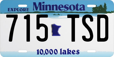 MN license plate 715TSD