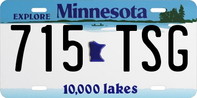 MN license plate 715TSG