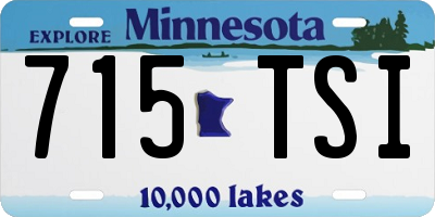 MN license plate 715TSI