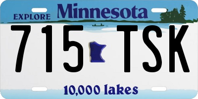 MN license plate 715TSK