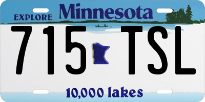 MN license plate 715TSL