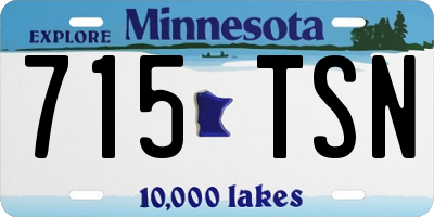 MN license plate 715TSN