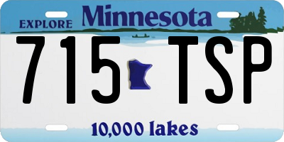 MN license plate 715TSP