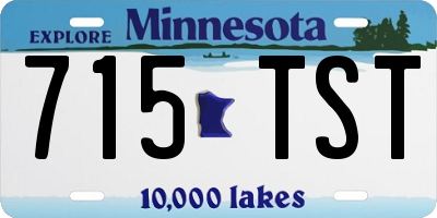 MN license plate 715TST