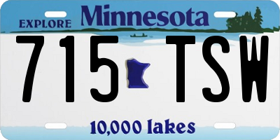 MN license plate 715TSW