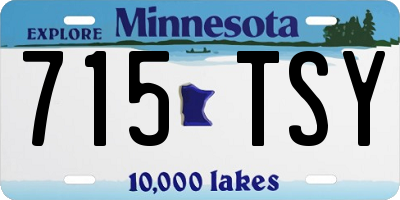 MN license plate 715TSY