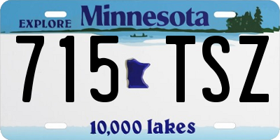 MN license plate 715TSZ