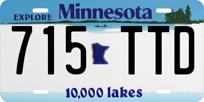 MN license plate 715TTD