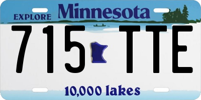 MN license plate 715TTE