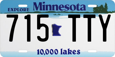 MN license plate 715TTY