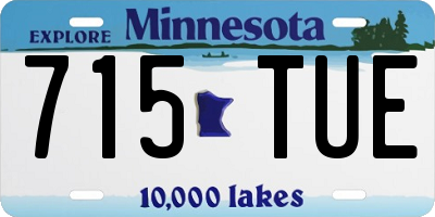MN license plate 715TUE