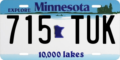 MN license plate 715TUK