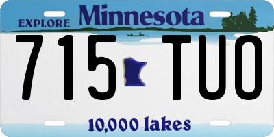 MN license plate 715TUO