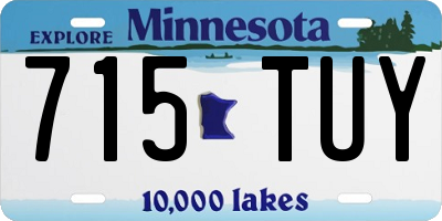 MN license plate 715TUY