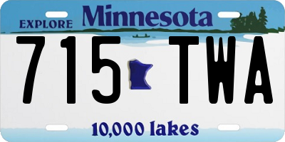 MN license plate 715TWA