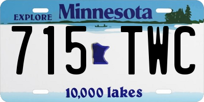 MN license plate 715TWC