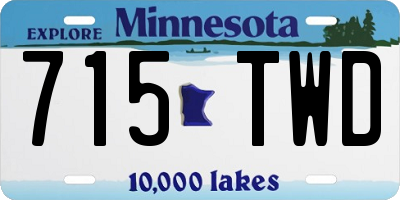 MN license plate 715TWD