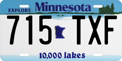 MN license plate 715TXF