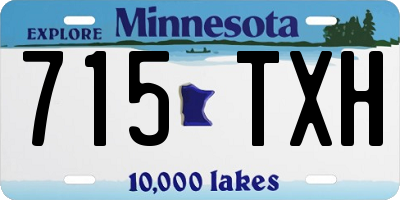 MN license plate 715TXH