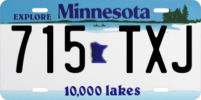 MN license plate 715TXJ