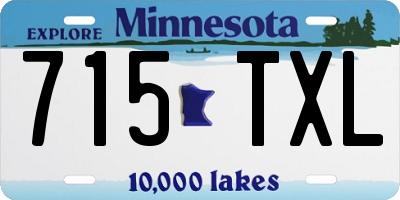 MN license plate 715TXL