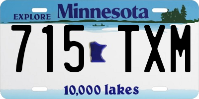 MN license plate 715TXM