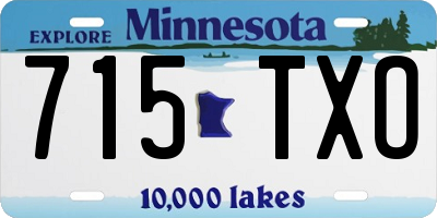 MN license plate 715TXO