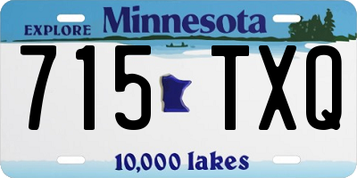 MN license plate 715TXQ