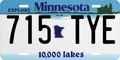 MN license plate 715TYE